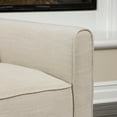 thumbnail image 3 of GDF Studio Theresa Contemporary Upholstered Pushback Recliner, Light Beige and Dark Brown, 3 of 6