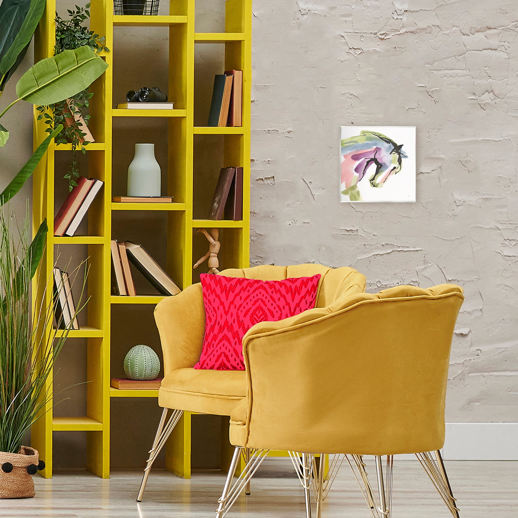 Stupell Industries Brushstroke Horse in Motion Wall Plaque Art, design by Chris Paschke