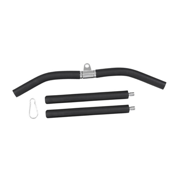 DYNWAVECA Detachable LAT Pull Down Bar LAT Pulldown Bar 39" with Handle Bicep Tricep Pull Down Bar for Bodybuilding Muscle Building Gym