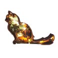 thumbnail image 2 of Figuras de vida silvestre huecas de madera talladas a mano con animales en 3Dadornos (gato) Wdftyju Para estrenar, 2 of 5