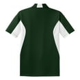 thumbnail image 6 of Mens Side Blocked Polyester Micropique Sport-Wick Polo Forest Green/ White X-Large, 6 of 7