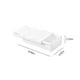 thumbnail image 3 of Organizador de cajones bajo el escritorio | Bandeja extraíble adhesiva para oficina y hogar | Gran capacidad de almacenamiento oculto para bolígrafos, teléfono y útiles escolares | Blanco, 3 of 6