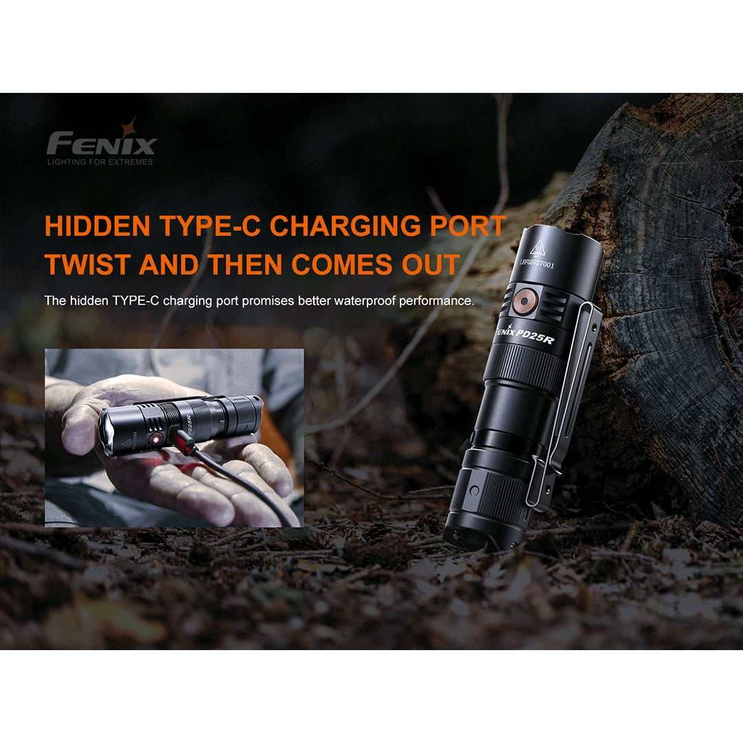 Fenix PD25R 800 Lumen Rechargeable EDC Flashlight