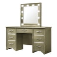 thumbnail image 2 of Beaumont 7-drawer Vanity Desk with Lighting Mirror Champagne, 2 of 5