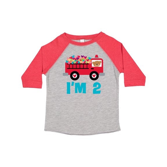 Inktastic Fire Truck 2nd Birthday Boys or Girls Toddler T-Shirt