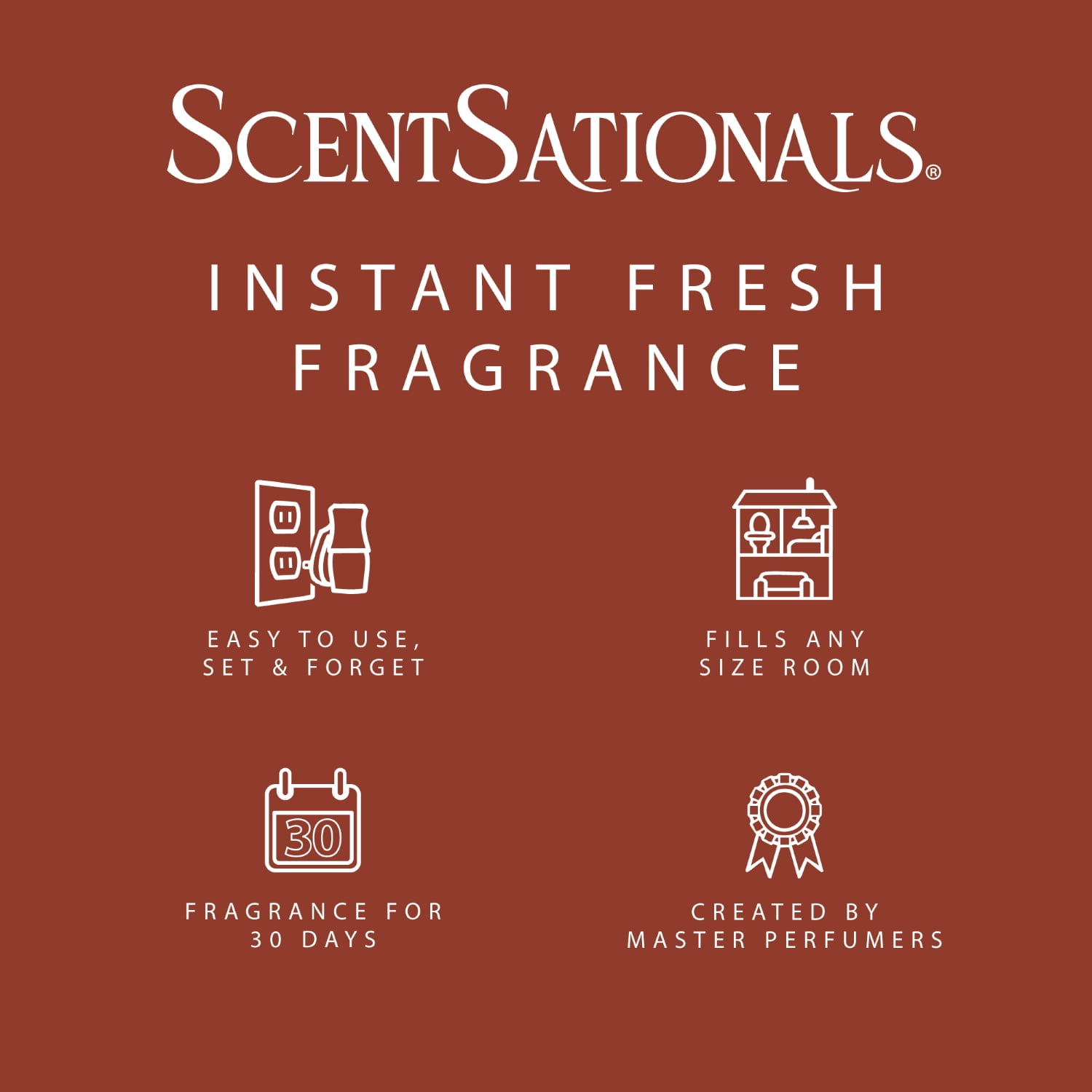 ScentSationals Aroma Accent Fragrance Oil, Warm Cinnamon Apple