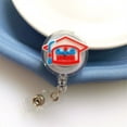 thumbnail image 1 of ID Card Holder Nurse Badge Reel Chest Card Work Card Retractable Badge Holder Exhibition Card Name Tag Easy Pull Buckle 11, 1 of 6