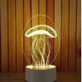 thumbnail image 1 of Fiudx Luz Nocturna Usb, Lámpara Acrílica Compacta, Decoración Led Blanca Cálida, Ideal para Usar Como Lámpara de Escritorio, Regalo para Habitación de Bebé, Diseño de Bajo Consumo., 1 of 2