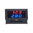 thumbnail image 4 of Multimeter Panel, Double 3-Digit Meter Scope DC 0V-100V 3 Ranges 0.28in LED Digital Tube Voltmeter Ammeter  For Wiring For Circuit Protection 10A,50A,100A, 4 of 8