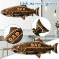 thumbnail image 1 of cpengpj Clearance Wood Salmon Fishing Rod Wall Mounted Fishing Rod Storage Rack Father's, 1 of 7