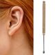 thumbnail image 4 of Púa De Oreja, Llavero De Cuchara De Uso Repetido De Latón Duradero De Aleación De Titanio Con Accesorios Para Limpiar Las Orejas Para Quitar La Cera De Los Oídos ANGGREK Ear Spoon, 4 of 8