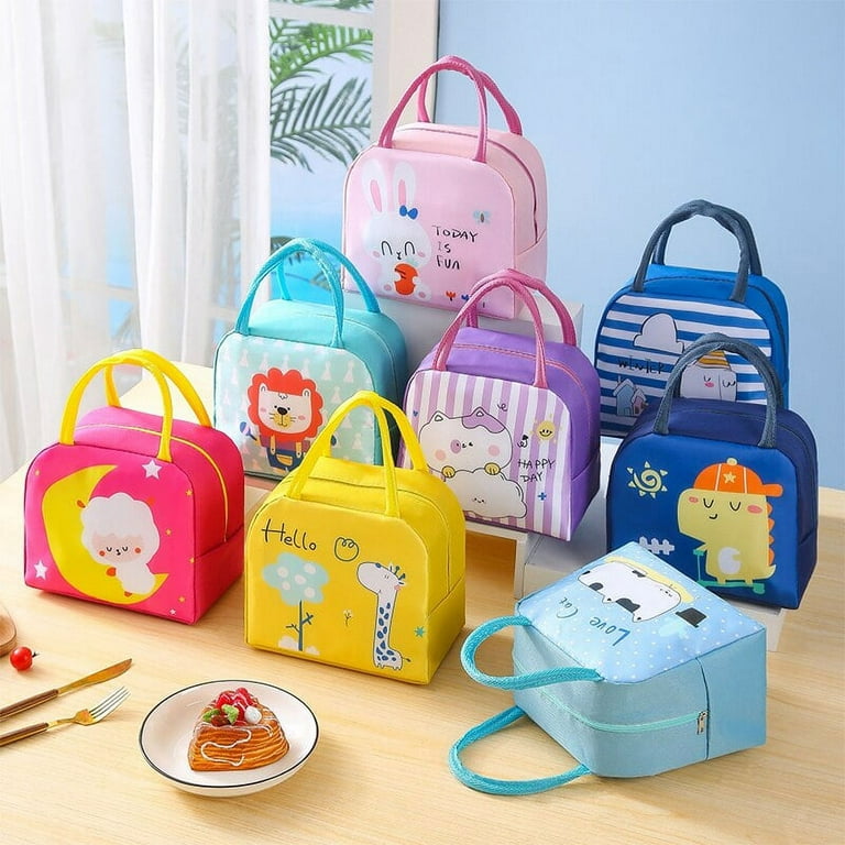 Cartoon Portable Thermal Lunch Box Bags for Kids