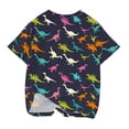 thumbnail image 4 of Cethrio Toddler Boys T-Shirts, Cute Short Sleeve Crew Neck Print Summer Tops Multicolor Size 11-12 T, 4 of 5