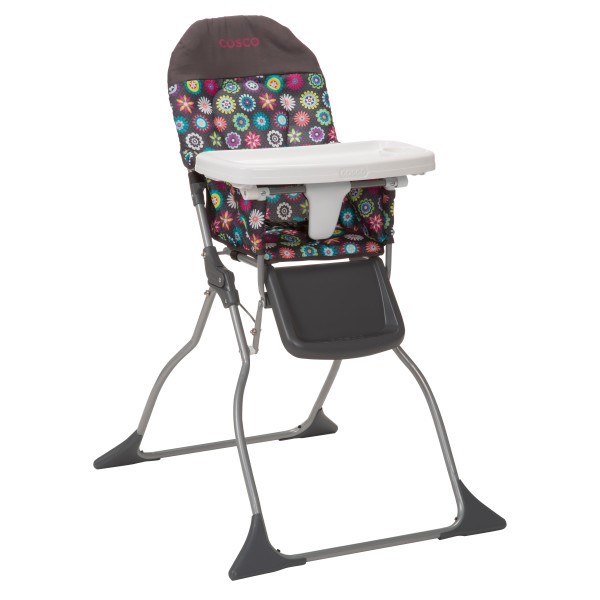 Cosco Simple Fold Full Size High Chair with Adjustable Tray, Bloom - image 2 of 5