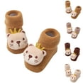 thumbnail image 4 of Gpaecead Cute Unisex Baby Socks Cartoon Bear Spring Fall Winter Non Slip Socks Infant Long Knitting Socks 3-12 Months Baby Walking Socks Brown, 4 of 4
