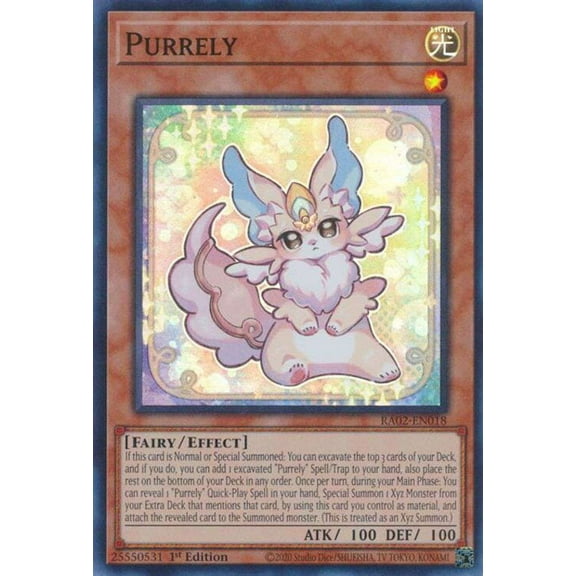 YuGiOh 25th Anniversary Rarity Collection II Prismatic Collector's Rare Purrely RA02-EN018