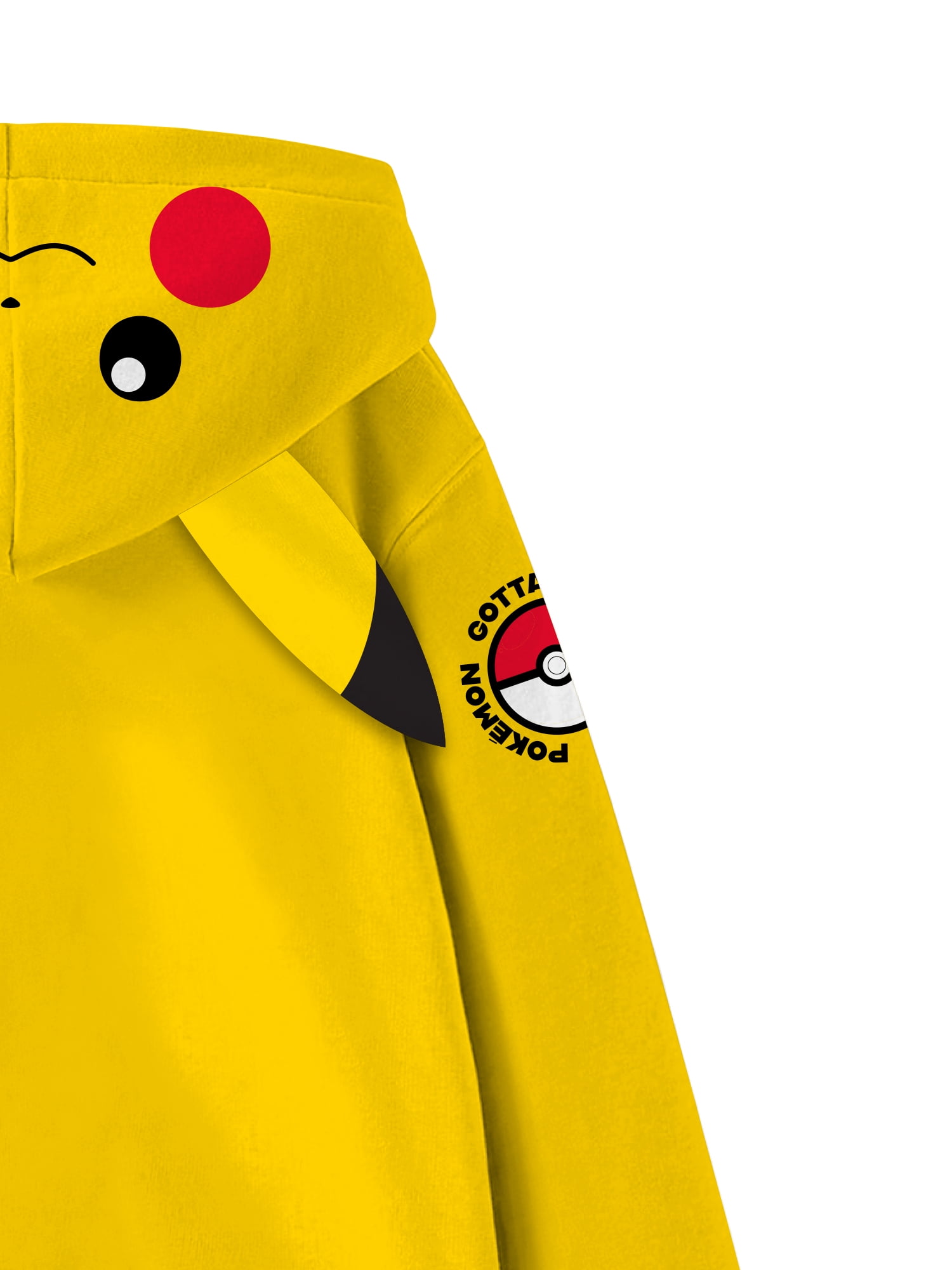 Boys, Licensed Cosplay Hoodie, Pokemon Pikachu, Sizes XS-XXL
