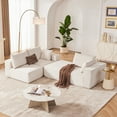 thumbnail image 6 of Weture 108” Modular Sectional Sofa, Cloud Sectional Couch with Deep Seat, Modern Modular L-Shape Sofa Couch with Chaise,Upholstered Couches for Living Room(Corduroy, Beige), 6 of 8