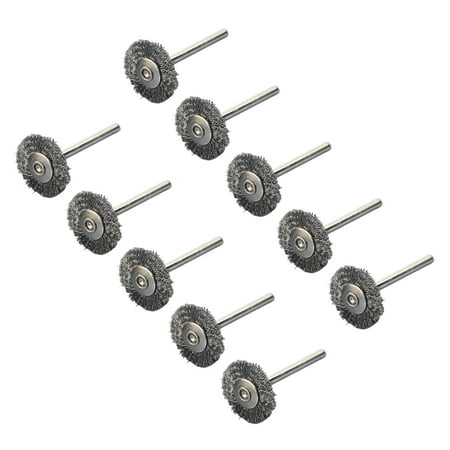 

HOMEMAXS 10 PCS Soft Stainless Steel Wire Wheel Brush Set Derusting Polishing Wheels Abrasive Wheels for Grinder Rotary Tools