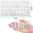 thumbnail image 5 of 244pcs Keychain Letter Number Molds Set Mirror Epoxy Resin Pendant Casting Mold for Creative Gifts for Children Adults T, 5 of 10