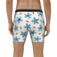 thumbnail image 4 of Picia Flower Leaves Pattern Men's Athletic Long Leg Briefs , Performance Stretch Underwear，Moisture-Wicking, 4 of 7