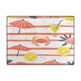 thumbnail image 5 of Yayeee Area Rugs for Living Room 6.7'x4.8' Non Slip Washable Bedroom Floor Carpet, Striped Crab, 5 of 5