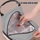 thumbnail image 5 of Bolsa térmica para almuerzo, lonchera de doble capa con correa ajustable para el hombro, bolsa térmica congelable, impermeable y a prueba de fugas para el trabajo, la educación, picnics y, 5 of 8