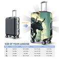 thumbnail image 6 of Balery Luggage Cover Bull Charging Through Waves Print Suitcase Covers for Luggage Elastic Washable Suitcase Protector Fits 18-32 Inch Luggage-Large, 6 of 9
