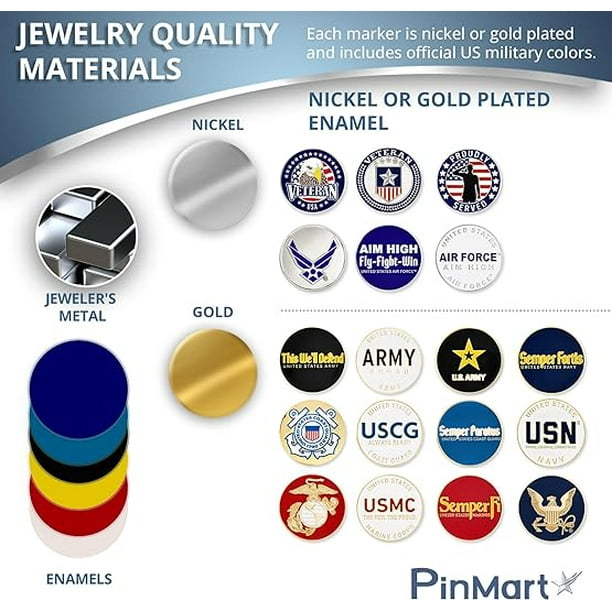 U.S. Marine Corps ゴルフマーカーセット PinMart's Officially Licensed United States Veteran Marine
