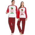 thumbnail image 3 of Conjuntos de pijamas navideños para parejas, ropa de dormir roja para adultos, Mr & Mrs ELF, 3 of 4
