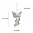thumbnail image 2 of 4/6 Pieces Hanging Angels Ornaments For Christmas Holiday Tree Or Wedding Decoration DIY Winter Party Decor,Clear/Sliver/Gold, 2 of 8