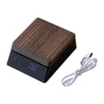 thumbnail image 1 of Balanza digital para café con temporizador, fabricada en madera, compacta, ideal para la cocina. Negro, 1 of 9