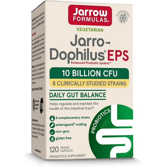 Jarrow Formulas - Probiotique Jarro-Dophilus EPS, 120 Gélules - Boîte de 2