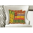 thumbnail image 4 of Ambesonne African Throw Pillow Cover 2 Pack, West Folk, 18", Multicolor, 4 of 6