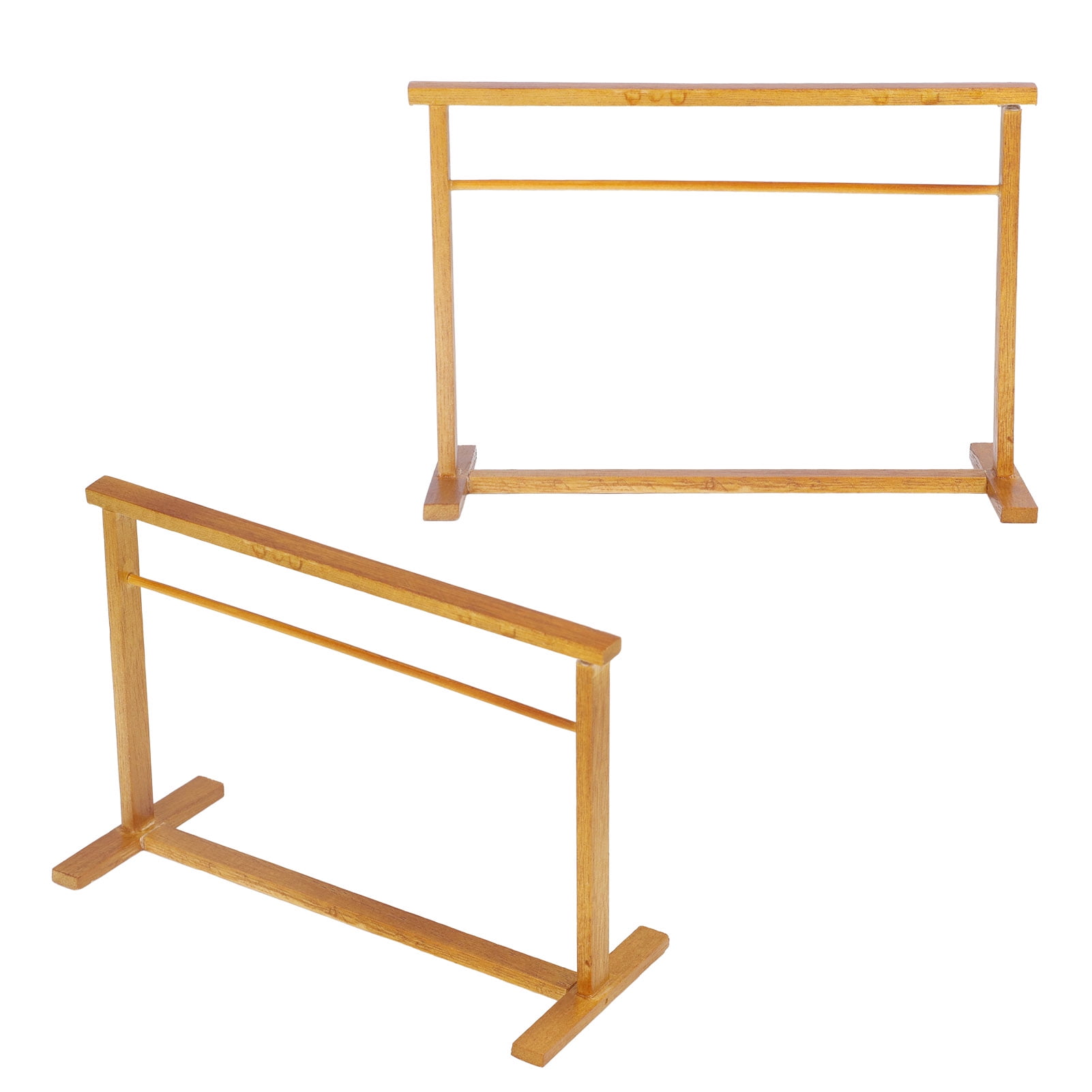 Fyydes Dollhouse Drying Rack,112 Dollhouse Clothes Drying Rack Wooden Miniature Laundry Rack