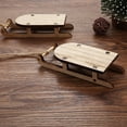 thumbnail image 2 of 8pcs recortes de trineo de madera sin terminar colgando de madera de madera decoraciones de árboles de Navidad, 2 of 6