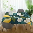 thumbnail image 3 of Yayeee Tablecloths 54" x 72" Rectangle Wrinkle Resistant Party Table Cover, Green Lemon Leaves, 3 of 8