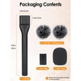 thumbnail image 6 of YOUSHARES Handheld Interview Microphone Holder Compatible with DJI Mic 3, Iron Magnetic Slide Rail Mic Air, Universal Lavalier DJI 3 Wireless Microphones, 6 of 9