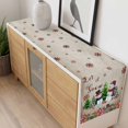 thumbnail image 4 of Christmas Table Runner 36 Inches Long Farmhouse Dress Scarves, Snowman Snowflake Xmas Tree Winter Vintage Dining Tablerunner for Coffee Table/Kitchen Island/Party Décor, Small 13" x 36", 4 of 8