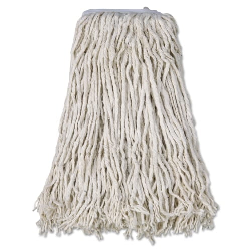 Boardwalk Cut-End Cotton Mop Heads. White, 12 count by BOARDWALK