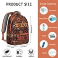 thumbnail image 6 of "Trendy Boho Chic Backpack for Women - Spacious 17” Laptop Sleeve, Tribal Pattern Bookbag for College, Dorm & Everyday Boho Aesthetic", 6 of 6