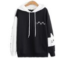 thumbnail image 1 of Sudadera Colorblock con Estampado de Gato Simple y Lindo, 1 of 3