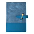 thumbnail image 2 of A5 Leather Journal Notebook Blue with Metal Buckle, Reusable Notebook A5 Lined Writing Diary, Executive Business Notebook, Professional Meeting Journal, Travel Planner, 224 Pages, 2 of 8