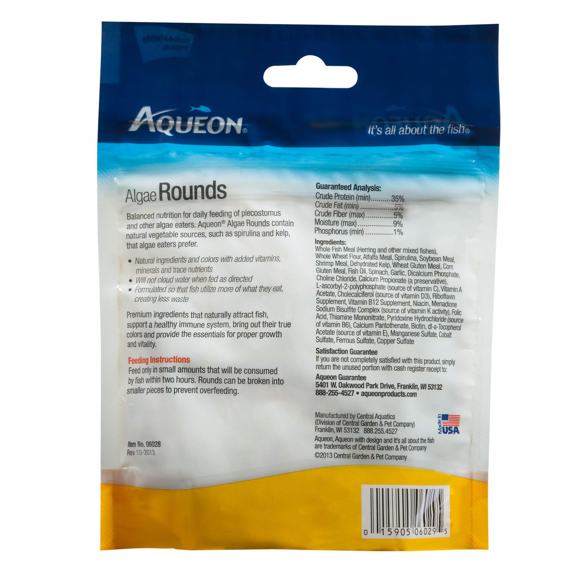 Aqueon Bottom Feeder Fish Shrimp Pellets 6.5 Ounces - image 2 of 2