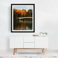 thumbnail image 3 of Bow Bridge in Autumn, Central Park - Manhattan New York Photography Autumn Bridge Boat Scenic Nature Water Landscape Black Framed Wall Art Print 12 x 16 inches, 3 of 4