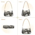 thumbnail image 7 of FORMRS Womens Shoulder Bag with Chain Strap Clutch Purse Cute Tote Handbag, Gray Hexagons, 7 of 7