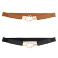 thumbnail image 1 of Miangastore 2 Pcs Ceinture Élastique pour Femmes Ceinture Extensible Polyvalente pour Tenue Décontractée, 1 of 9