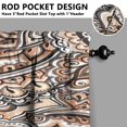 thumbnail image 3 of Paisley Design Kitchen Curtains - Vintage Tier Cafe Curtains for Bathroom Living RV Rod Pocket Window Drapes 36 Inch 2 Panels Set 28"x36" Window Treatment Tiers, 3 of 4