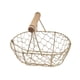 thumbnail image 5 of Cesta de alambre de metal para huevos, cesta de almacenamiento de hierro, organizador de cocina de estilo rústico retro, cesta ovalada para verduras, 5 of 8