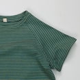 thumbnail image 4 of Zpanxa T-Shirts pour Garçons Couleur Unie Été Mince Manches Courtes Décontracté Col Rond Haut en Coton 4 Ans, 4 of 5